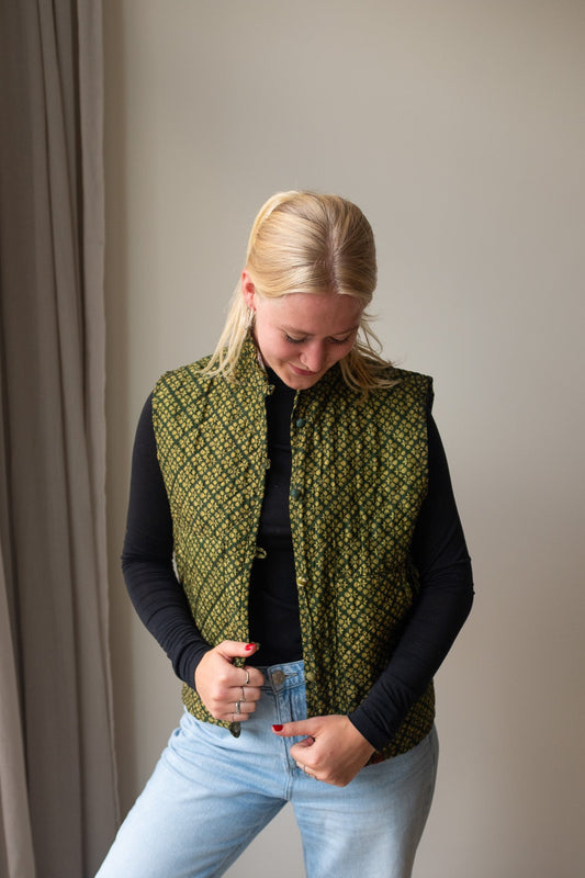 Reversible silk waistcoat NO.3