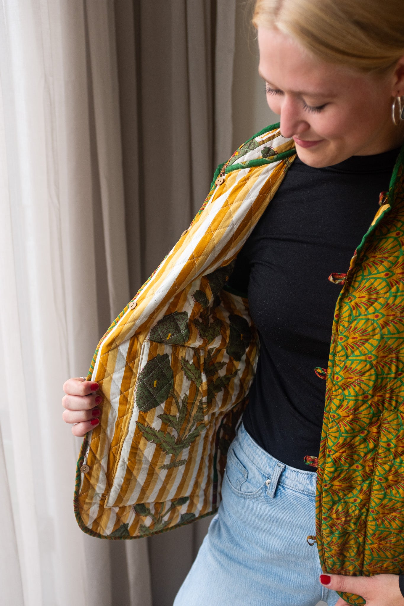 Reversible silk waistcoat NO.3