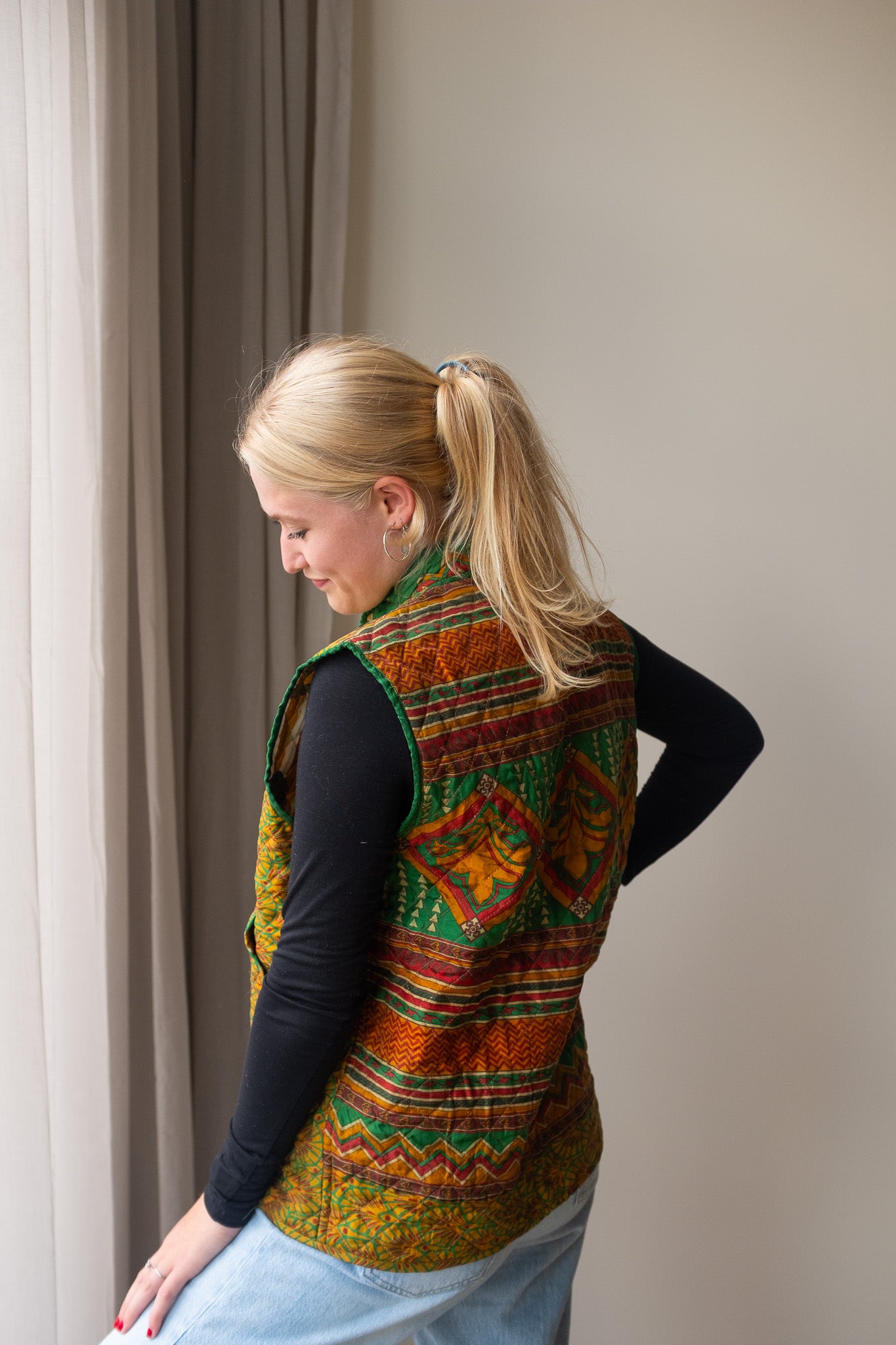 Reversible silk waistcoat NO.3