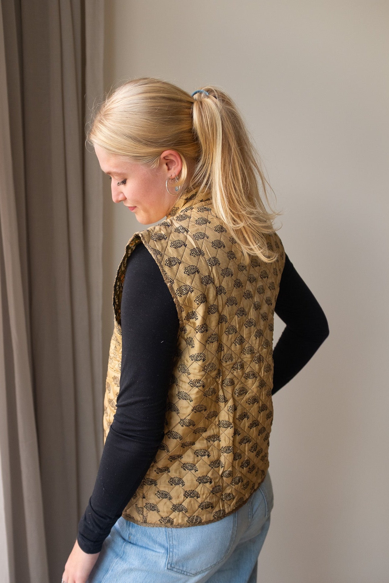 Reversible silk waistcoat NO.3