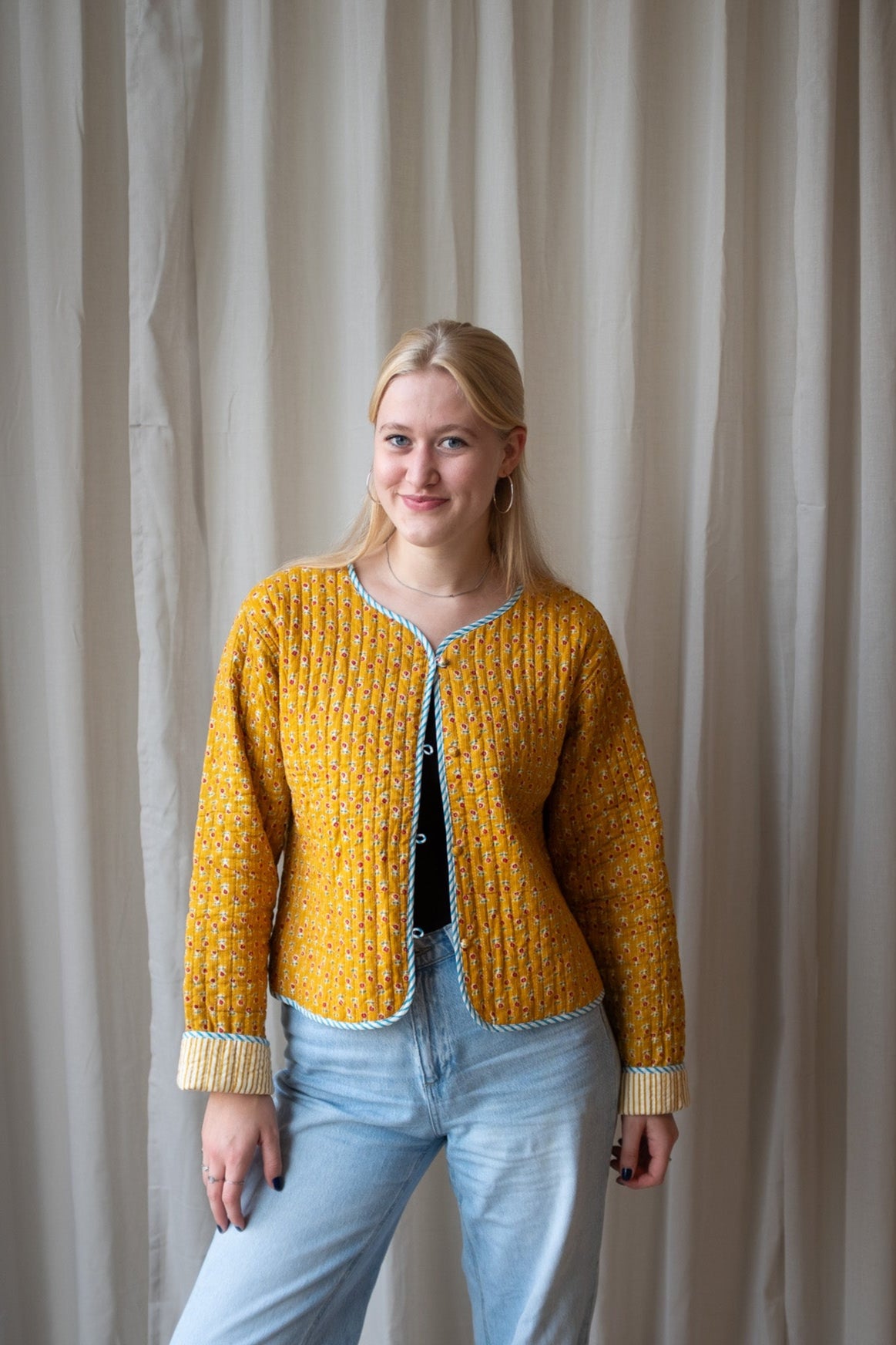 Block print jacket NO.1