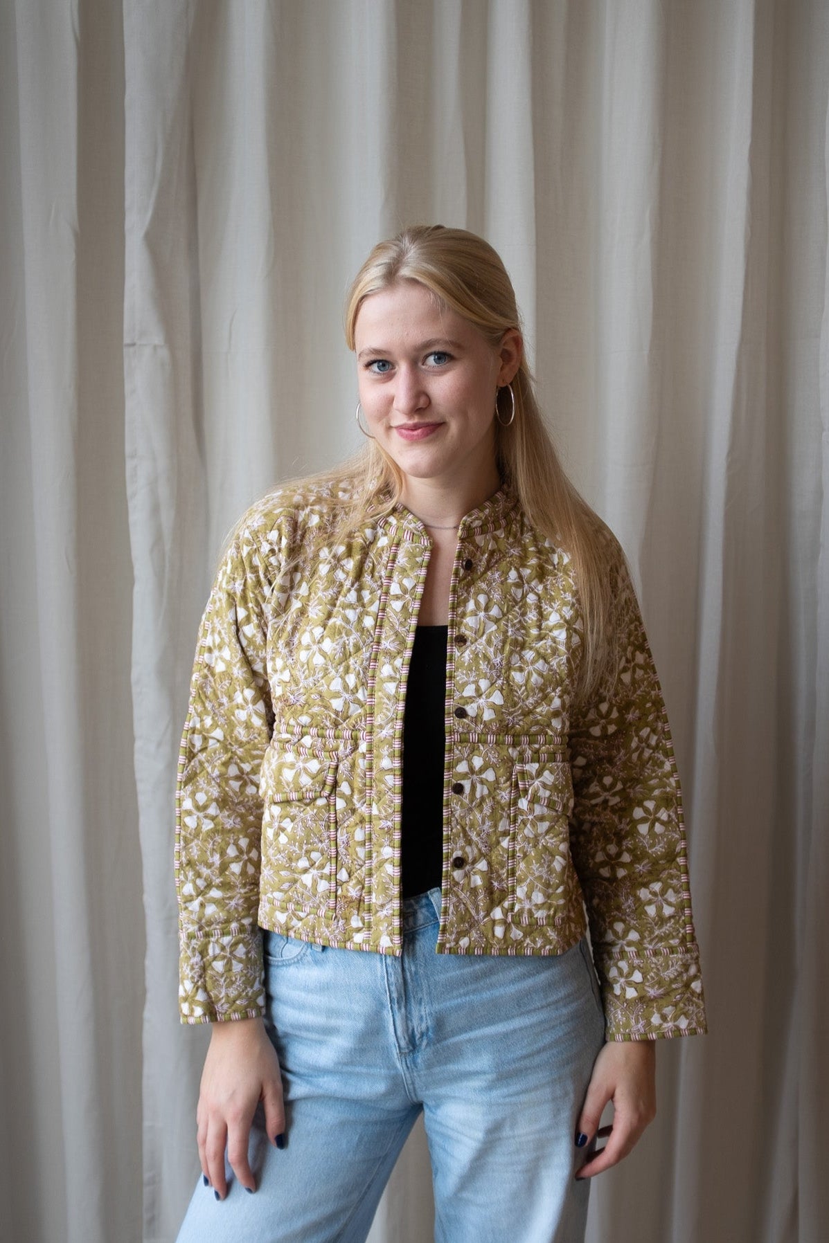 Block print jacket NO.1