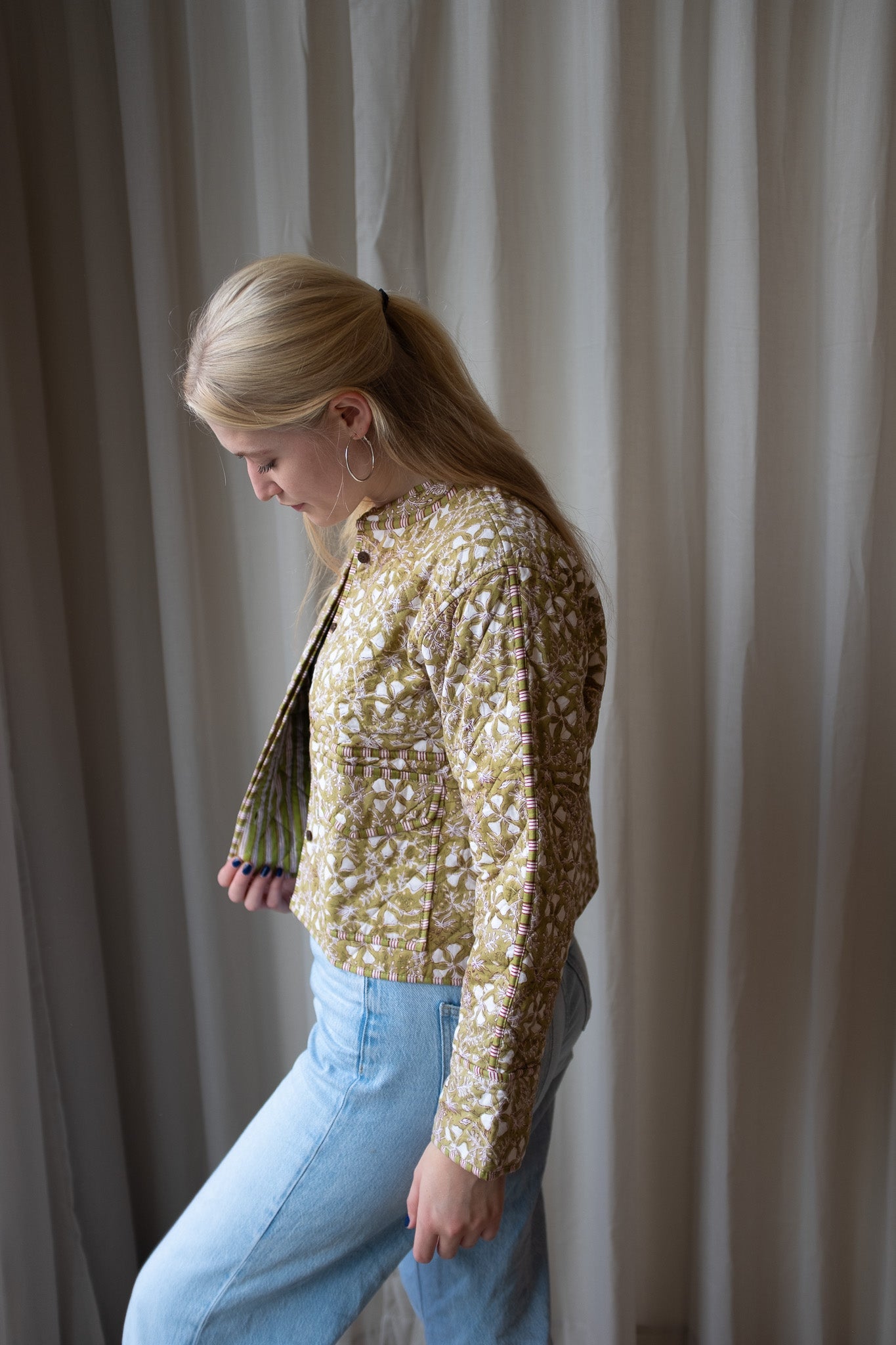 Block print jacket NO.1