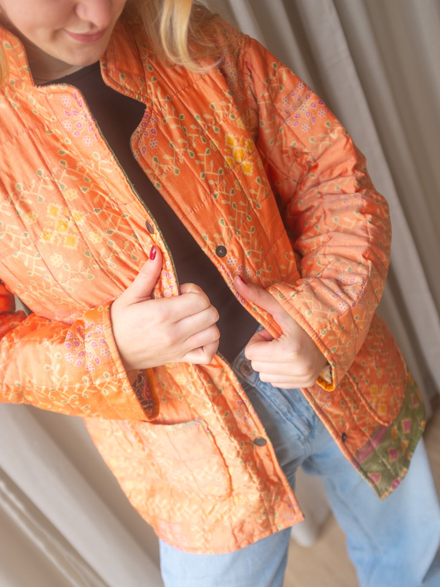 Silk Sari Jacket NO.2