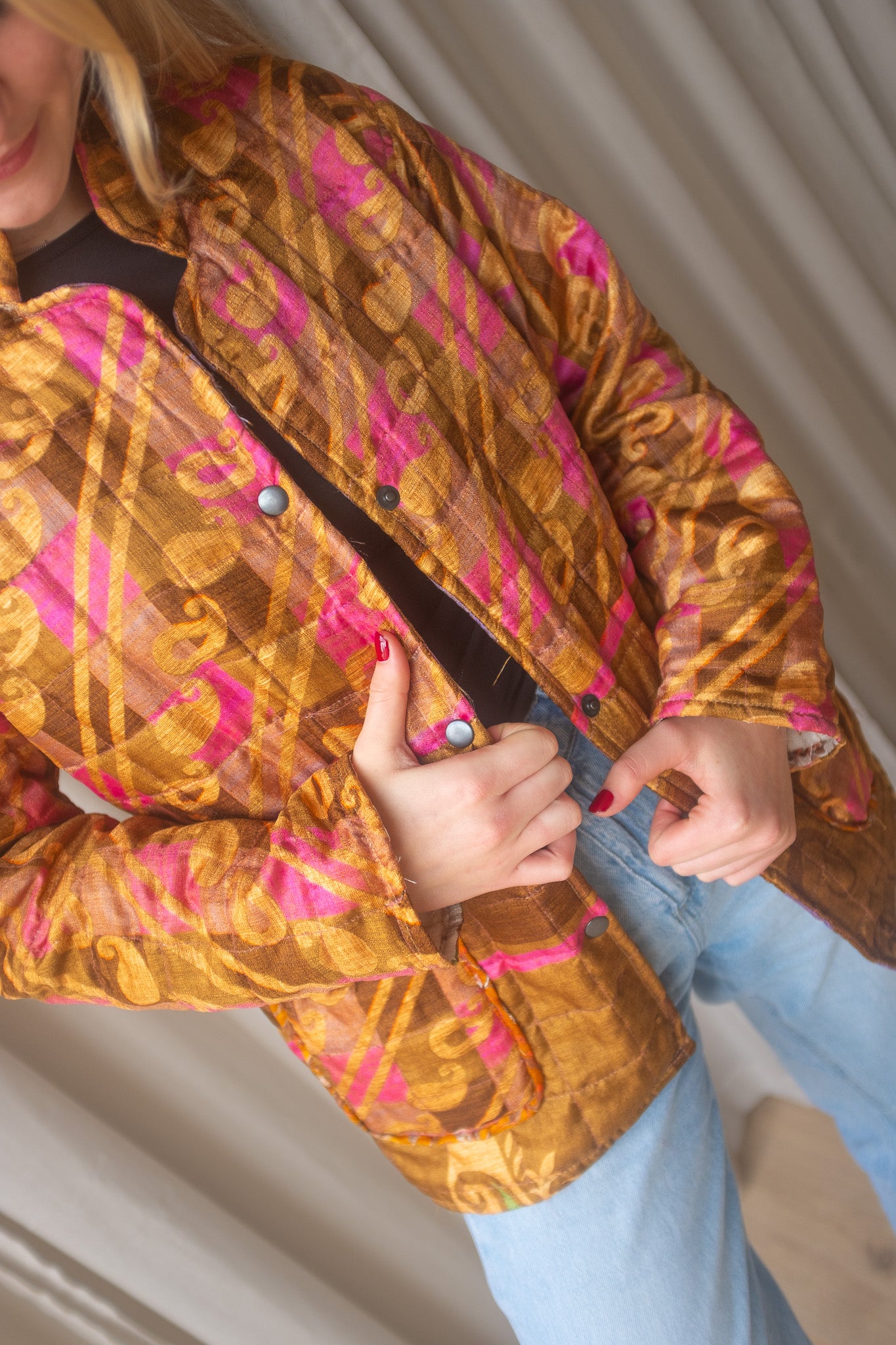 Silk Sari Jacket NO.2