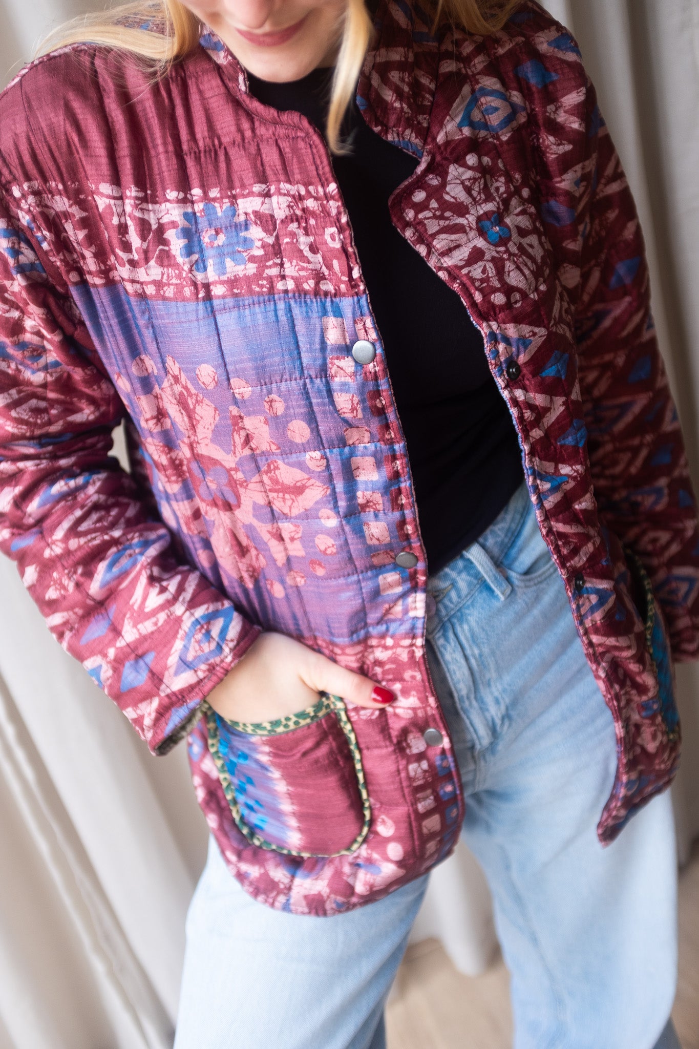 Silk Sari Jacket NO.2