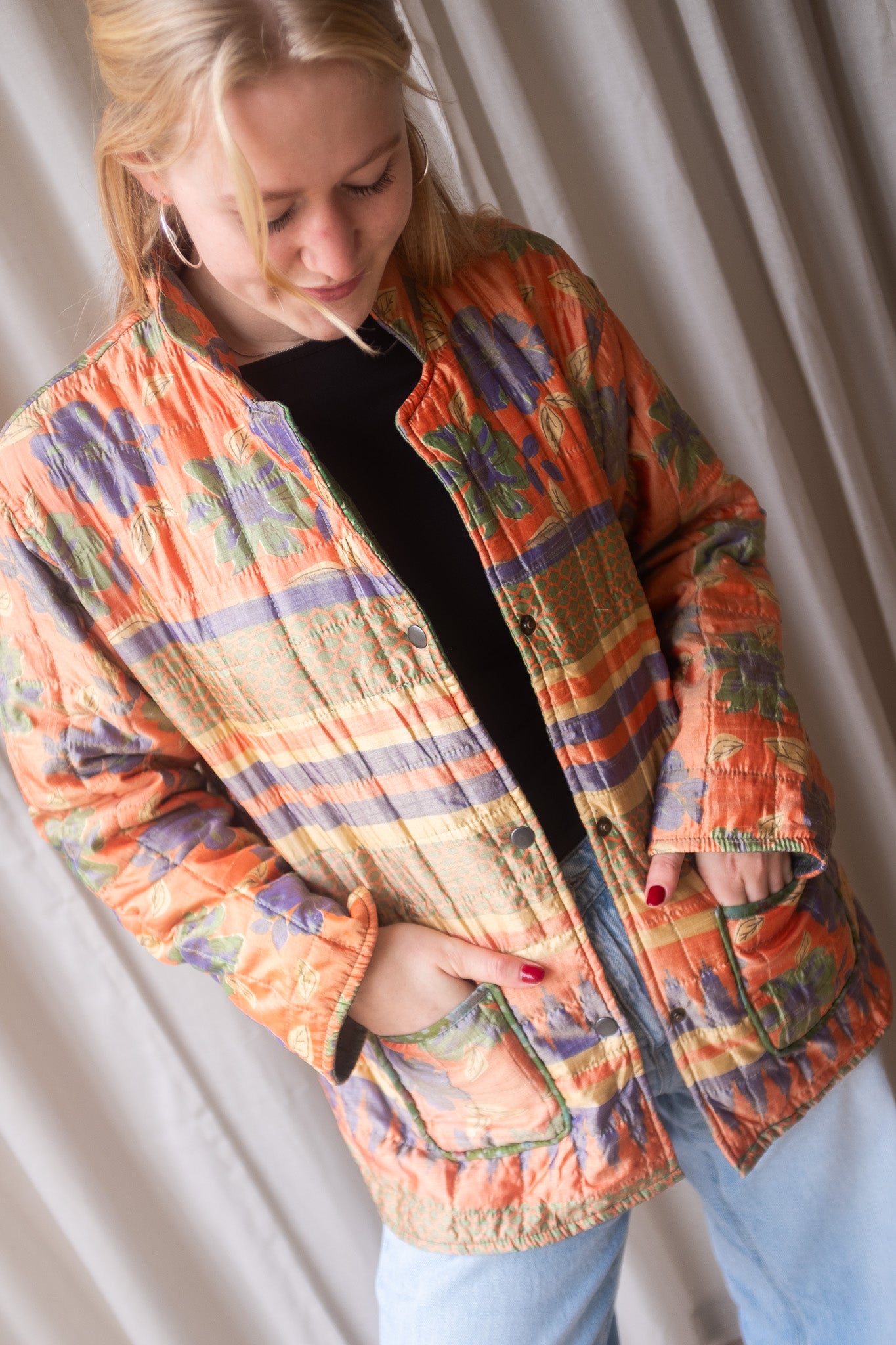 Silk Sari Jacket NO.2