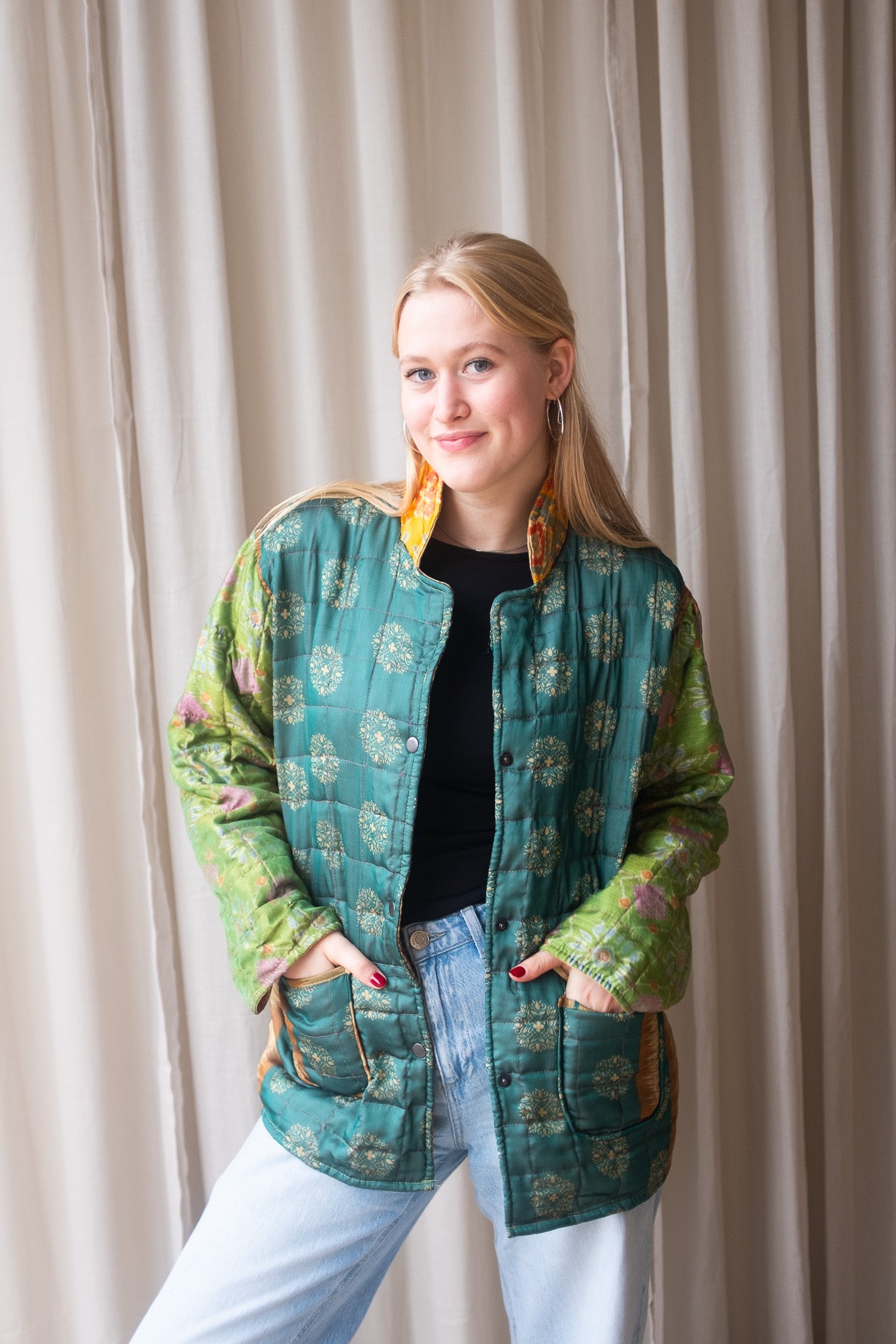 Silk Sari Jacket NO.2