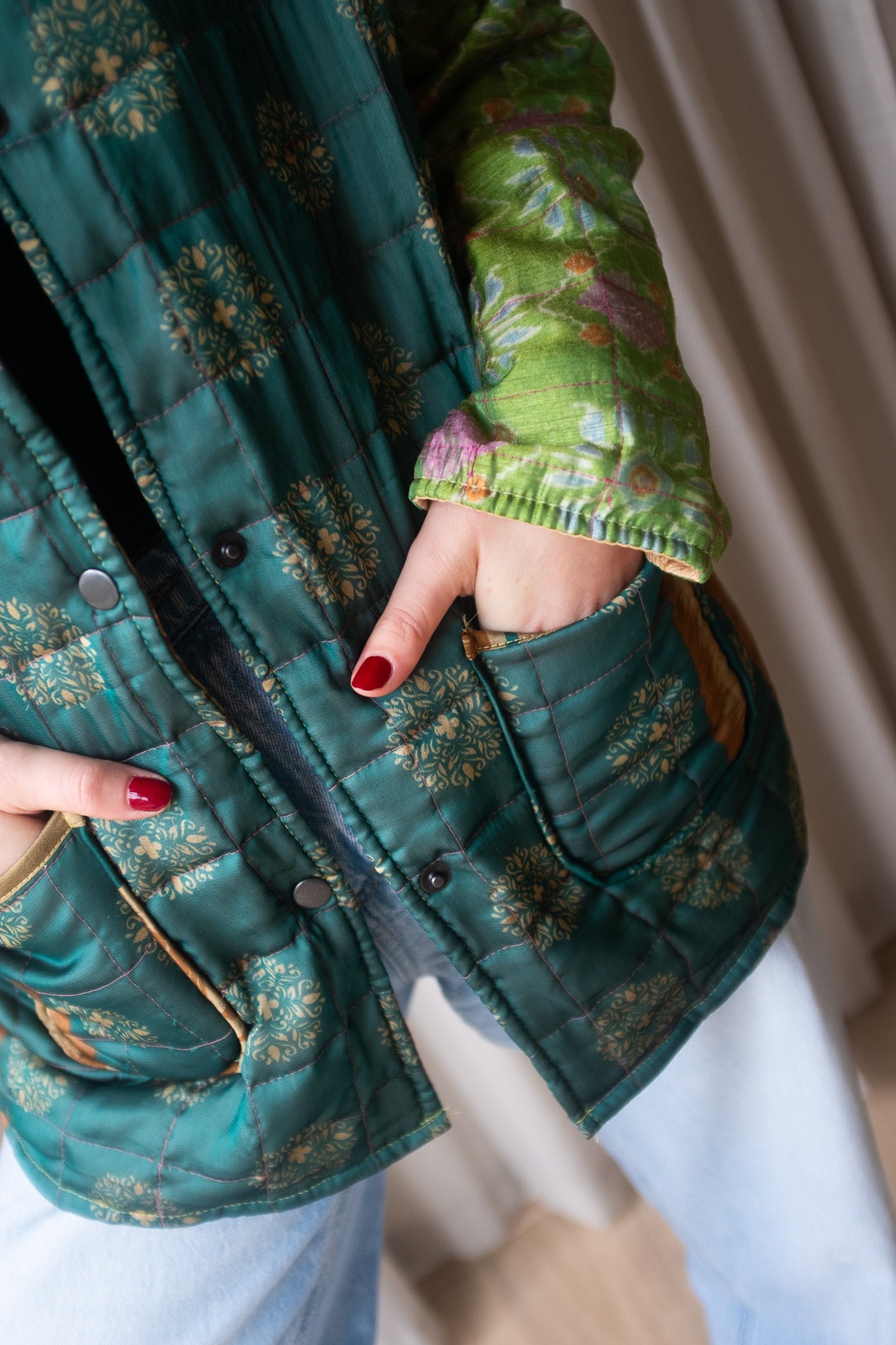 Silk Sari Jacket NO.2