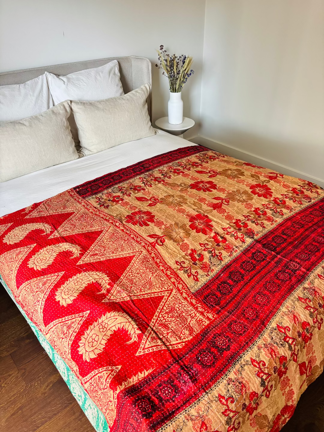 Reversible kantha blanket NO.1