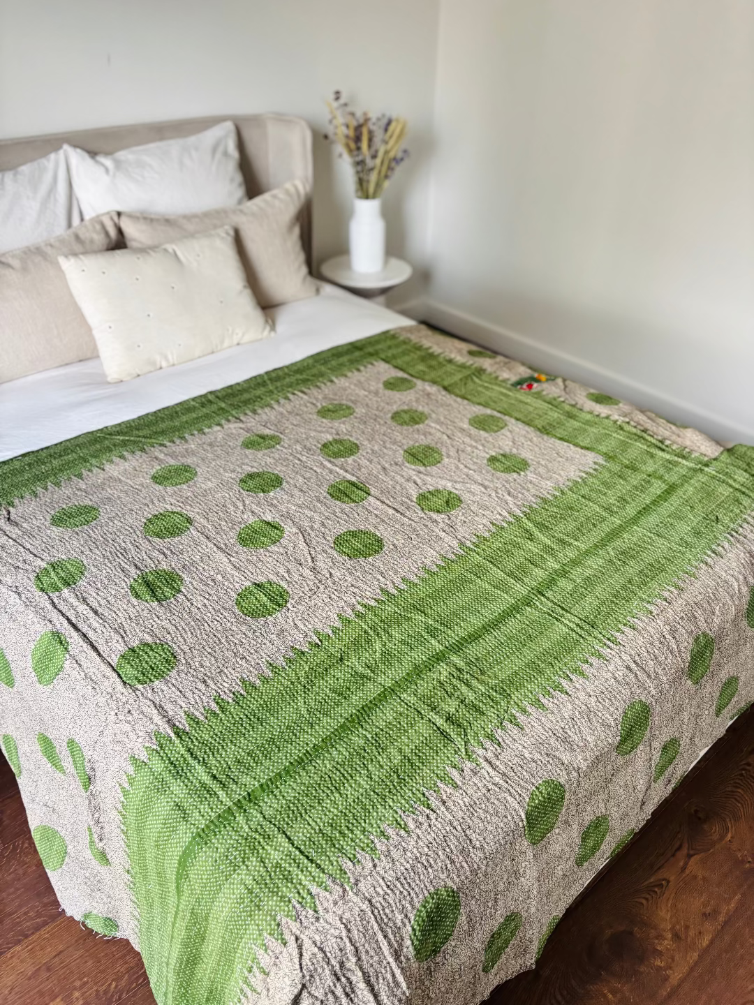 Reversible kantha blanket NO.1
