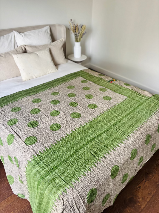 Reversible kantha blanket NO.1