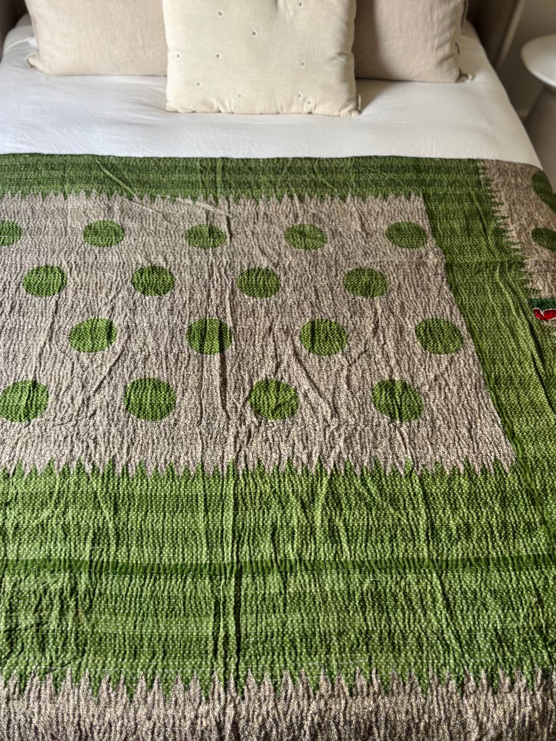 Reversible kantha blanket NO.1