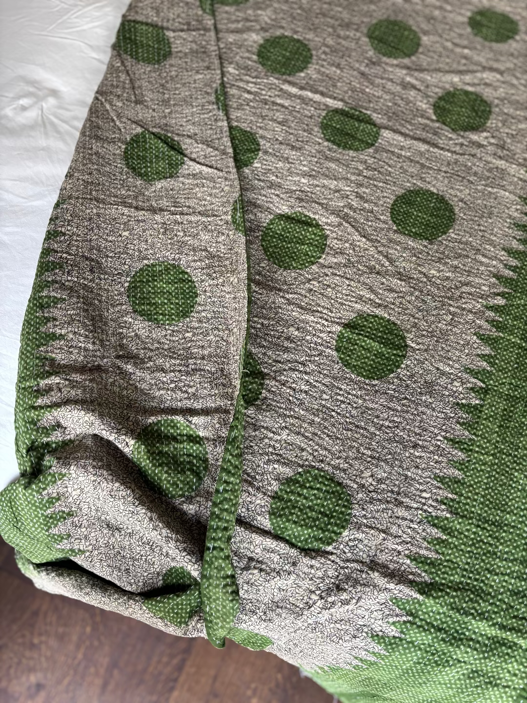 Reversible kantha blanket NO.1