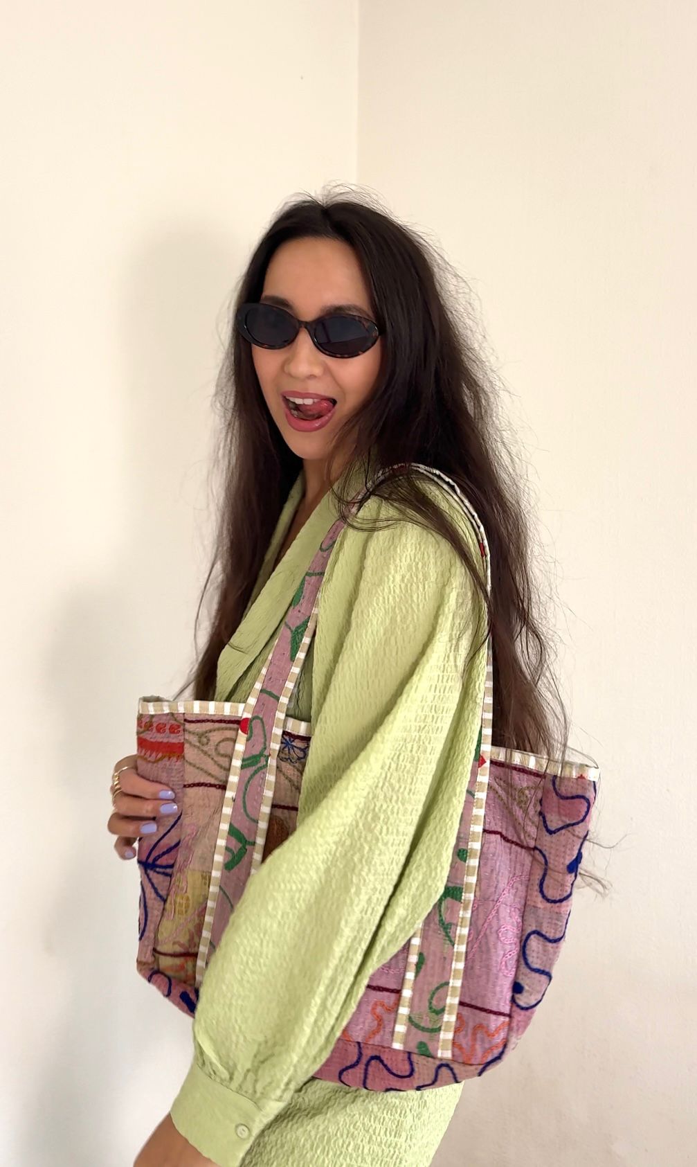 Suzani midi-bag NO.16