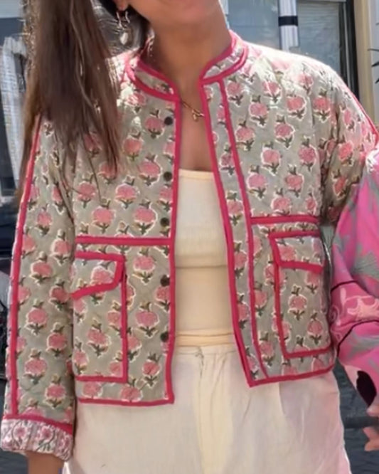 Block print jacket NO.1