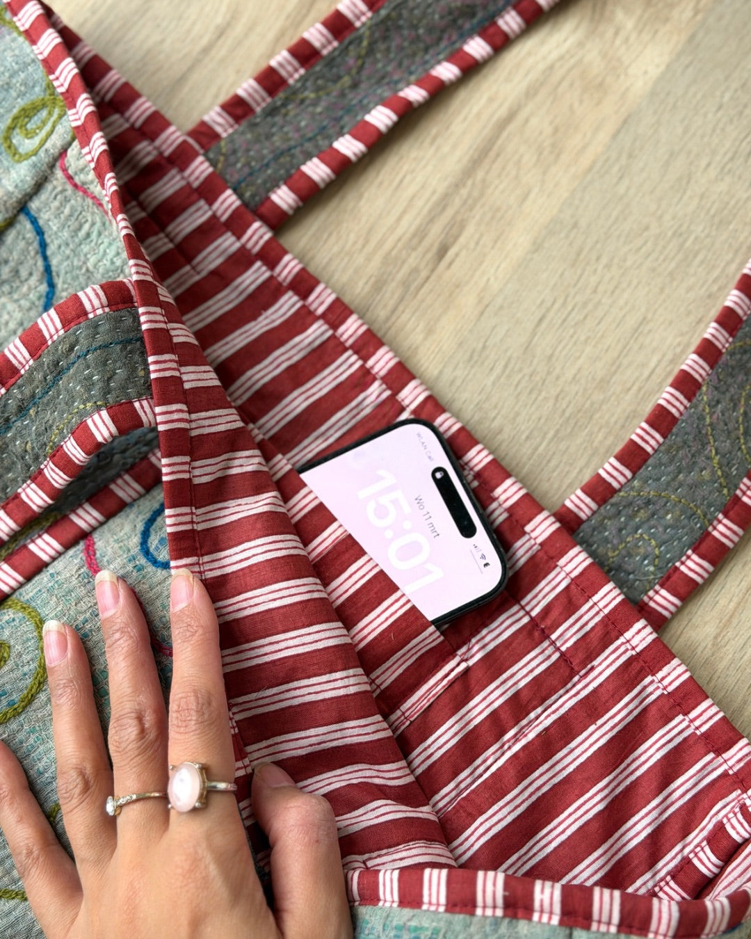 Suzani midi-bag NO.11