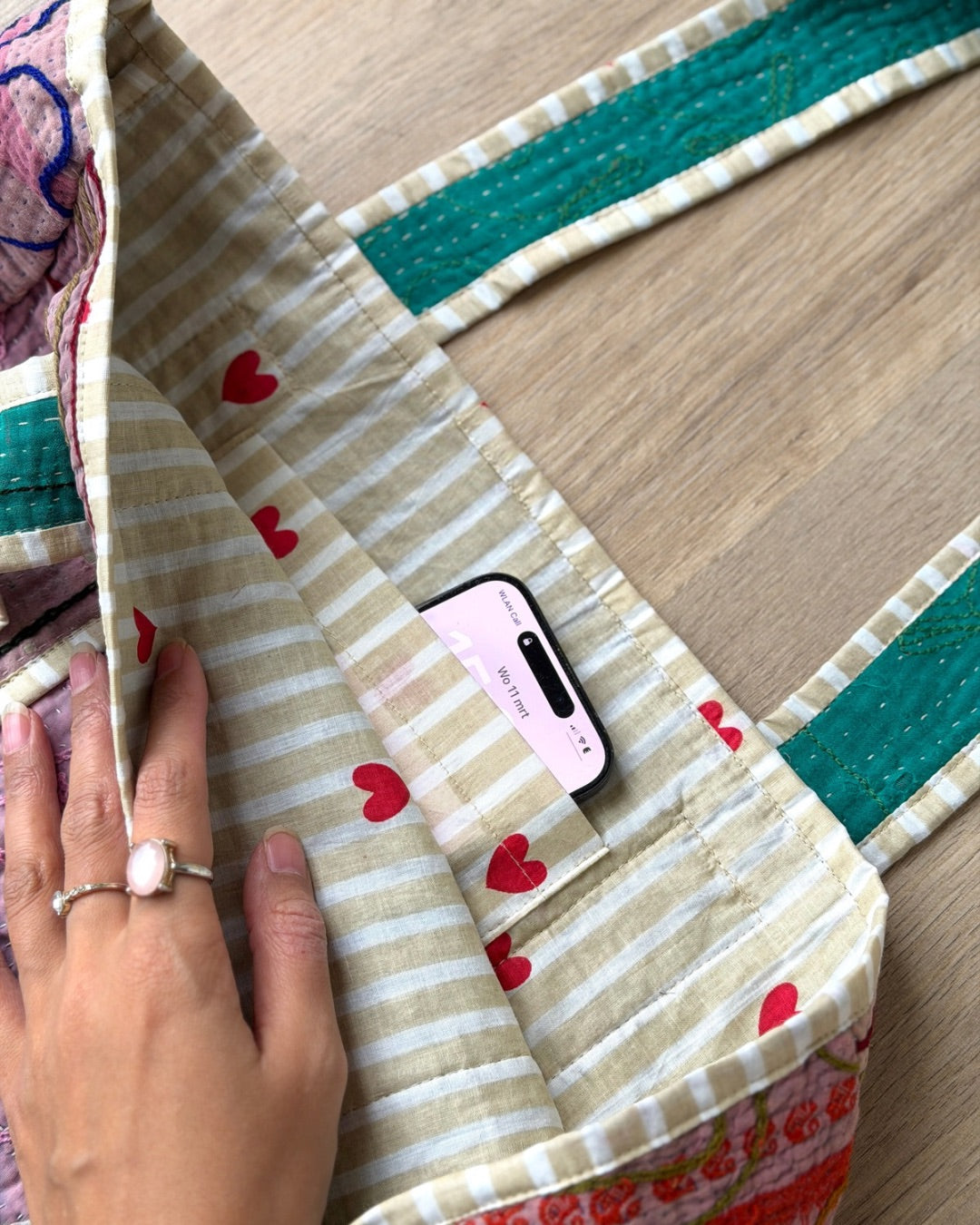 Suzani midi-bag NO.19