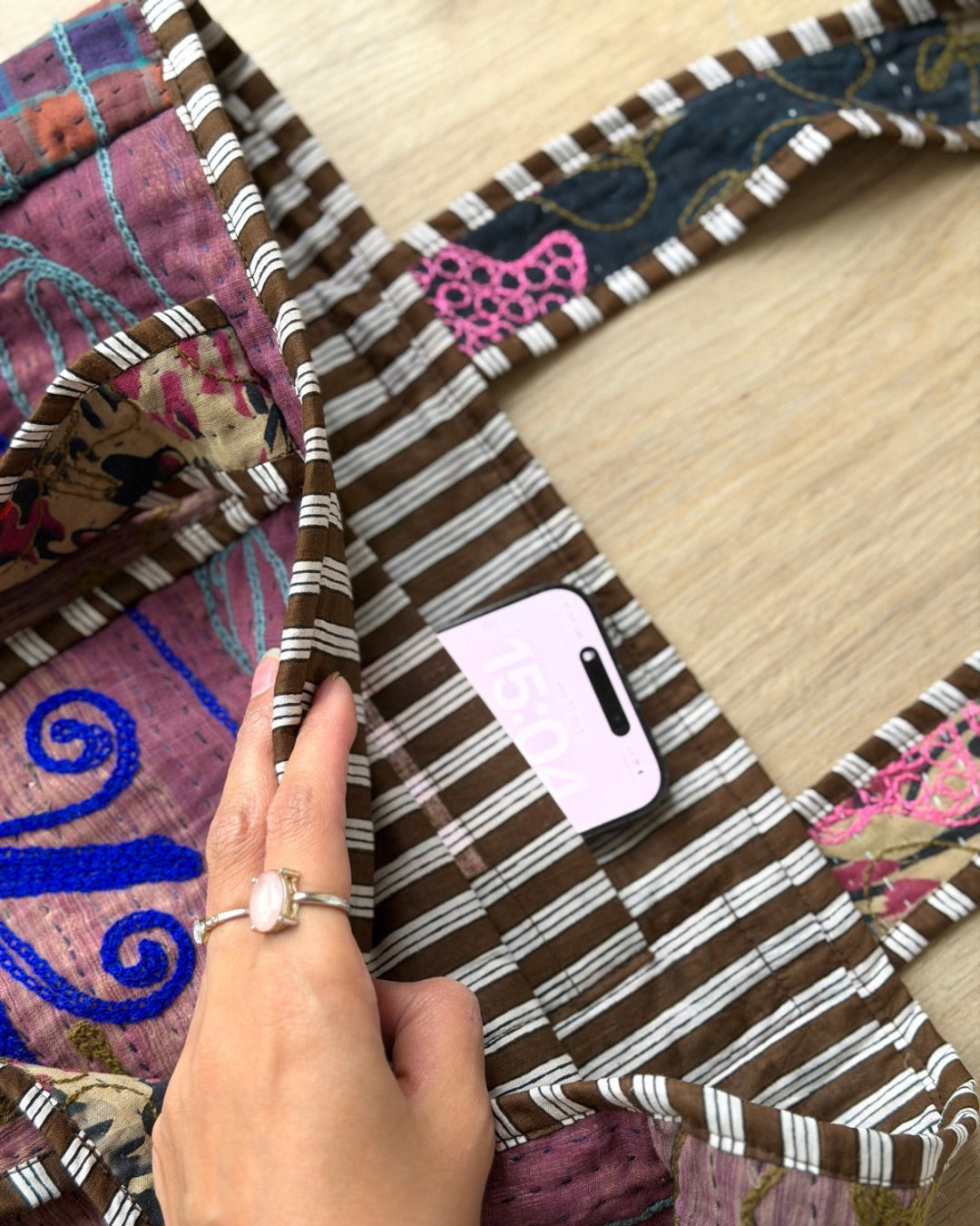 Suzani midi-bag NO.16