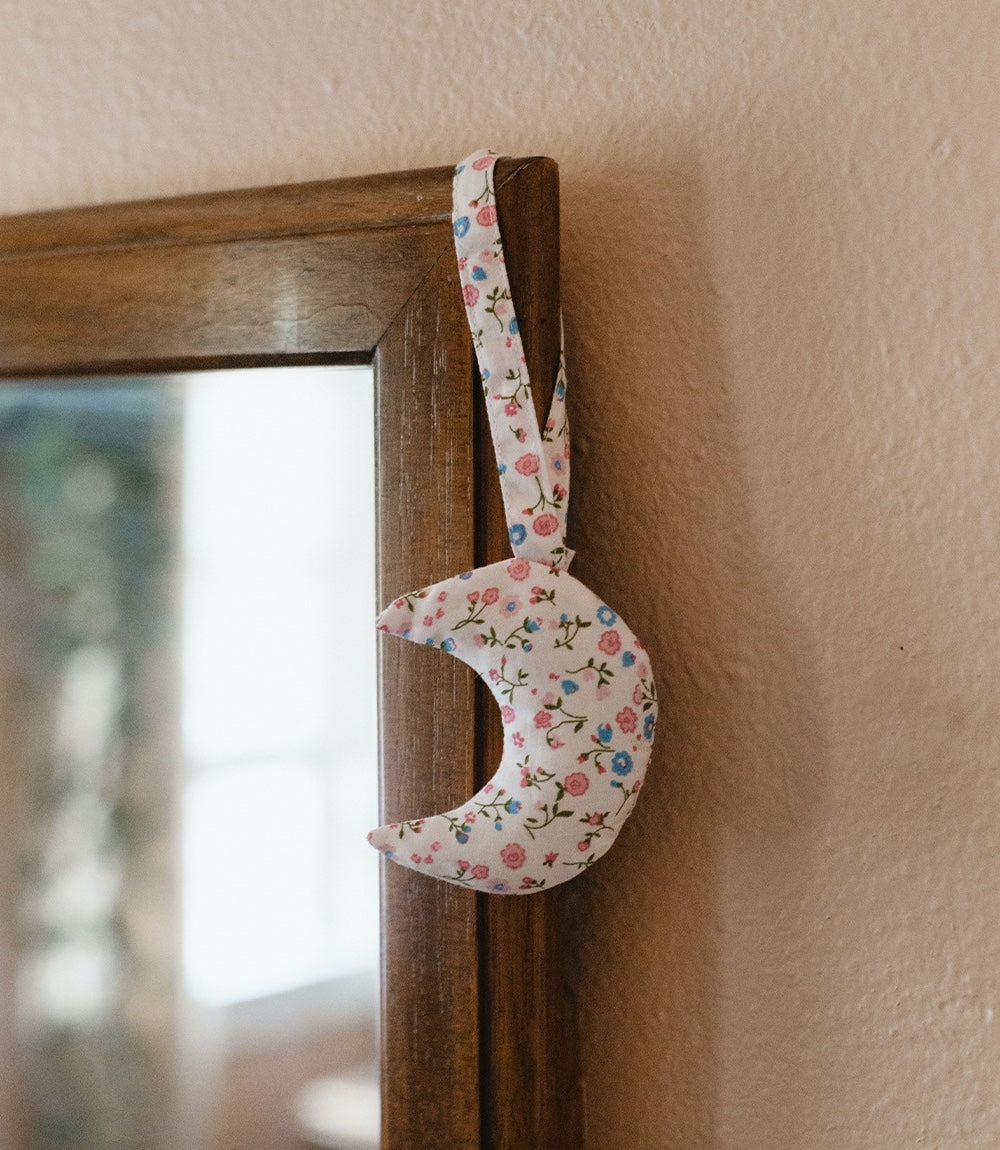 Moon sachet | Blockprint kerst ornament NO.2