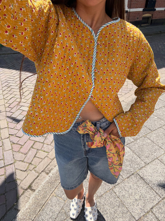 Block print jacket NO.1