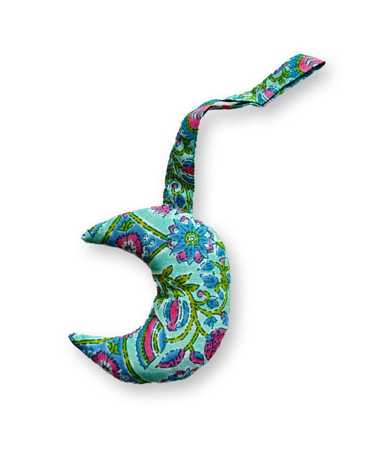 Moon sachet | Blockprint kerst ornament NO.2