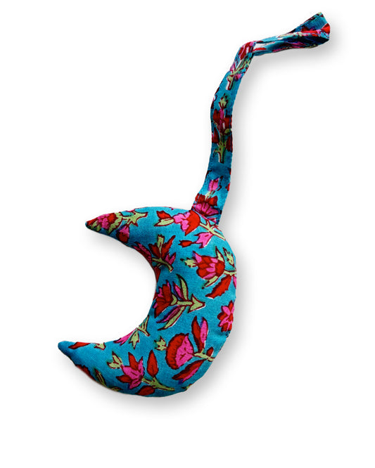 Moon sachet | Blockprint kerst ornament NO.4