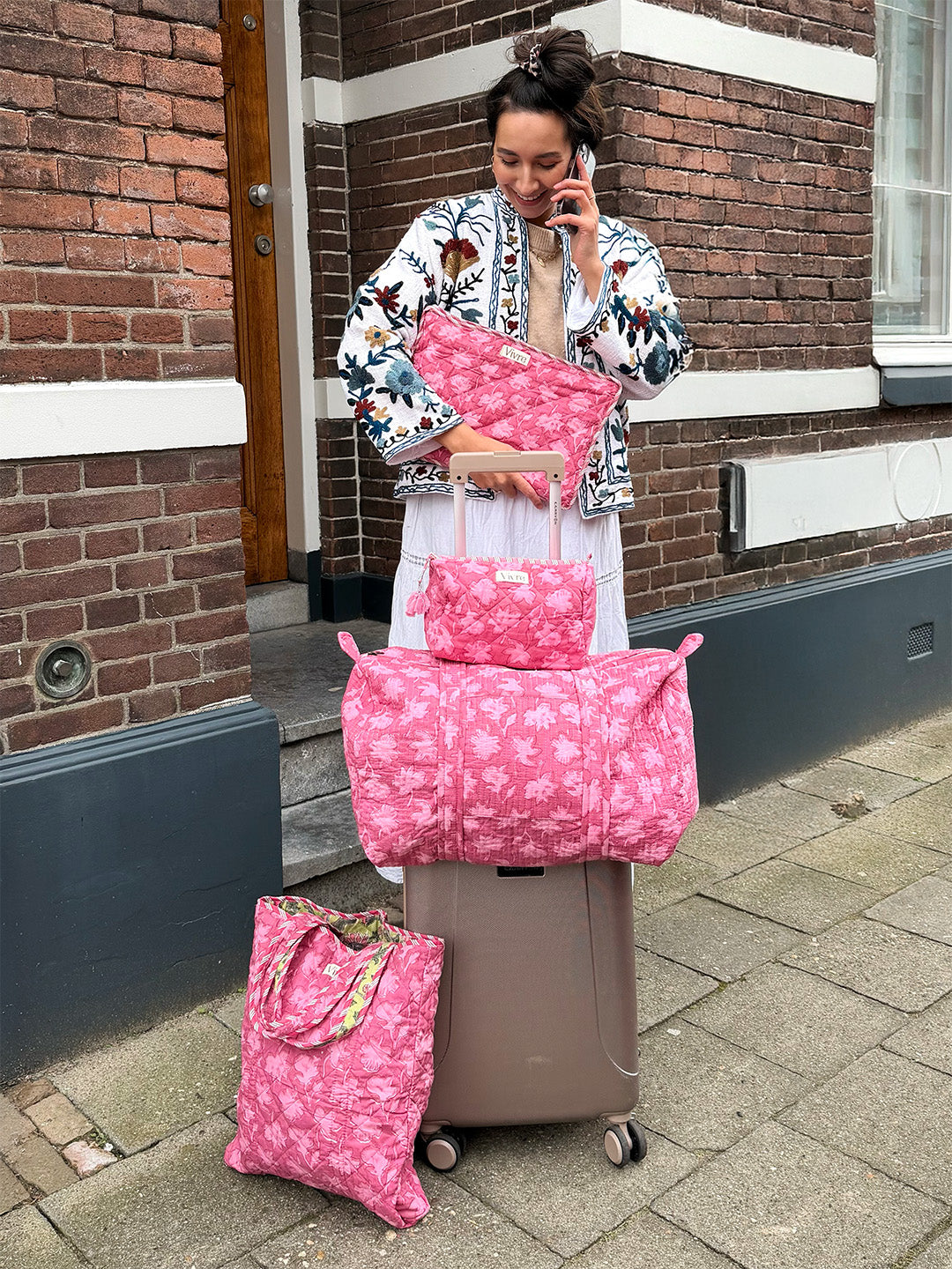 Mix & Match Travel Set 3 – Duffelbag + Toilettas – Vivre-atelier